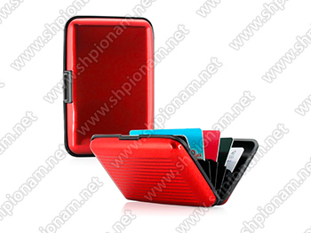 Кошелек RFID protect card-red