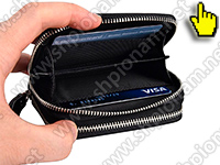 Кожаный кошелек RFID PROTECT CARD-02 вместительный карман